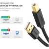 UGREEN 20846 USB 2.0 Printer Cable 1M - Image 6