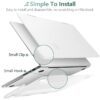 Suitable for  MacBook Pro 16 inch Case 2023 2022 2021 M2 A2780 A2485 M1 Pro/Max Hard Shell Case Keyboard Cover White - Image 5