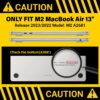 Suitable for  2023 2022 MacBook Air 13 inch case M2 Model A2681 Hard Shell Case Keyboard Cover Green - Image 3