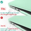 Suitable for  2023 2022 MacBook Air 13 inch case M2 Model A2681 Hard Shell Case Keyboard Cover Green - Image 4
