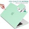 Suitable for  2023 2022 MacBook Air 13 inch case M2 Model A2681 Hard Shell Case Keyboard Cover Green - Image 6